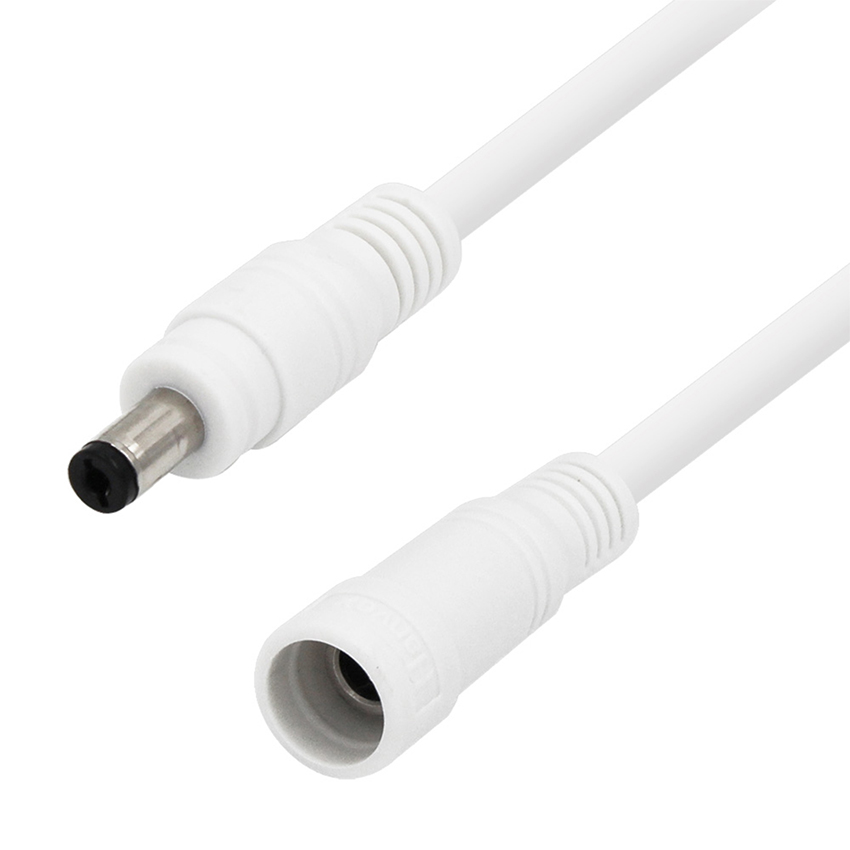 Customizable Male To Female DC Power Cable With Jack Socket Connector