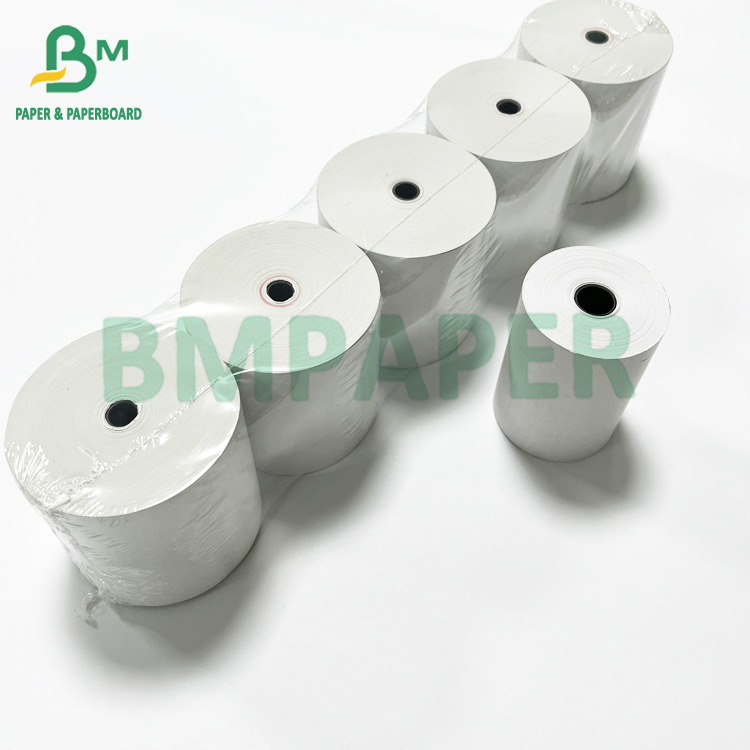 55gsm 80mm * 75m Blank White POS Receipt Thermal Paper Jumbo Roll