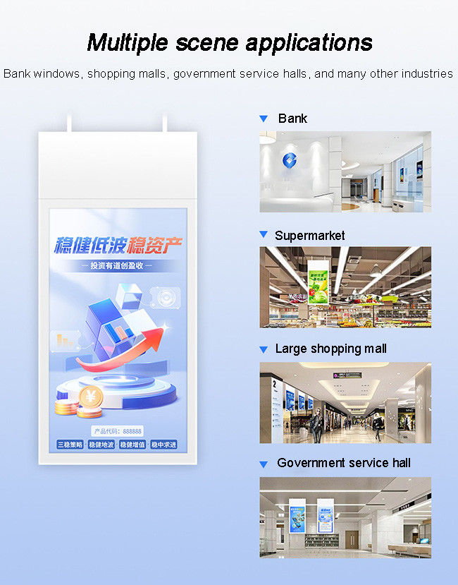 Indoor 65 Inch High Brightness 3000nits LCD Monitor Android Digital Advertising Display Screen for Shop Window