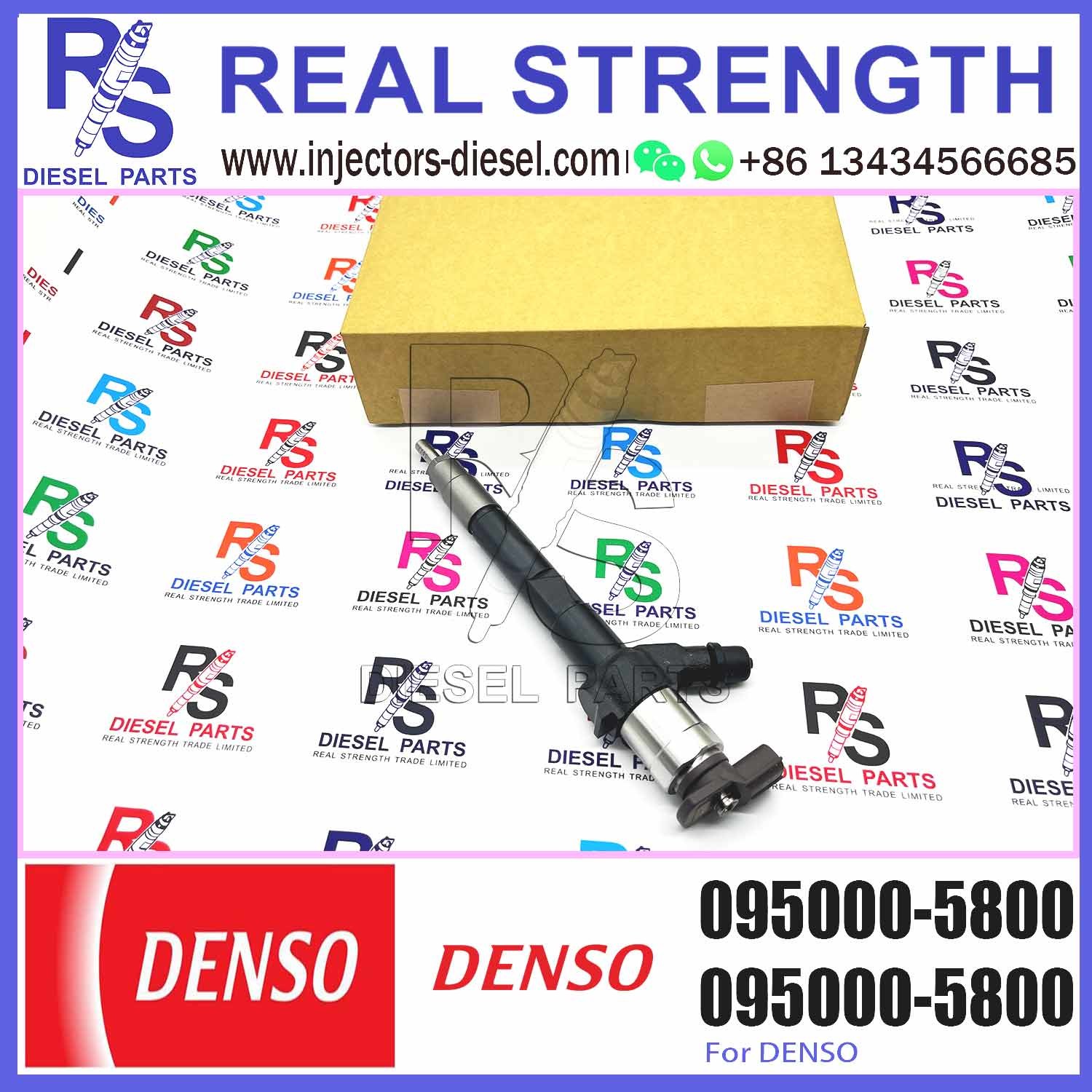 Diesel Fuel Injector 6C1Q9K546AC 6C1Q-9K546-AC 095000-580# 095000-5801 095000-5800 for Ford Transit 2.2L 2.4L TDCi Puma