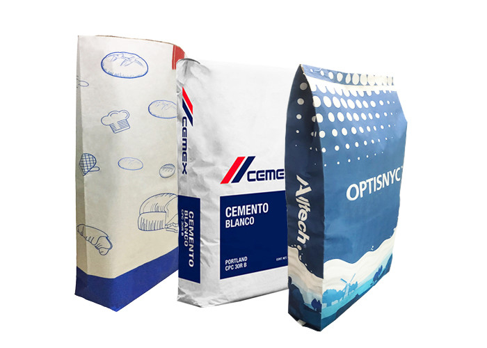 Food Grade Multi Wall Paper Sack 20kg 25kg Non Dairy Creamer Packaging