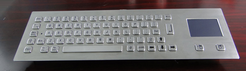 IP65 Panelmount Waterproof Vandal-proof Stainless Steel Industrial Computer Keyboard With Touchpad For Harsh Environment