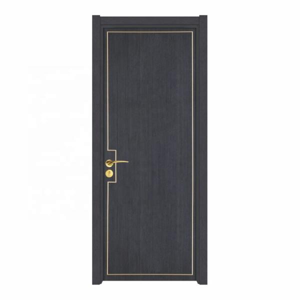 Quality Flat Front High Pressure Laminate Door 45mm Thick Swing Wooden Doors for sale