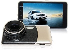 Car Dashcam with 5M Pixel CMOS Sensor, Car DVR, Full HD 1080P, 4.0 Inch IPS LCD with Dual Lens for Front & Rear view
