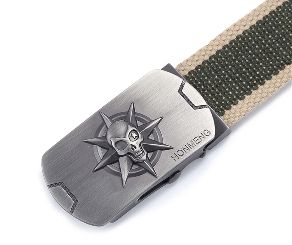 OEM Men Tactical Nylon Belt Hiking Fabric 3.8Cm Zinc Alloy Buckle