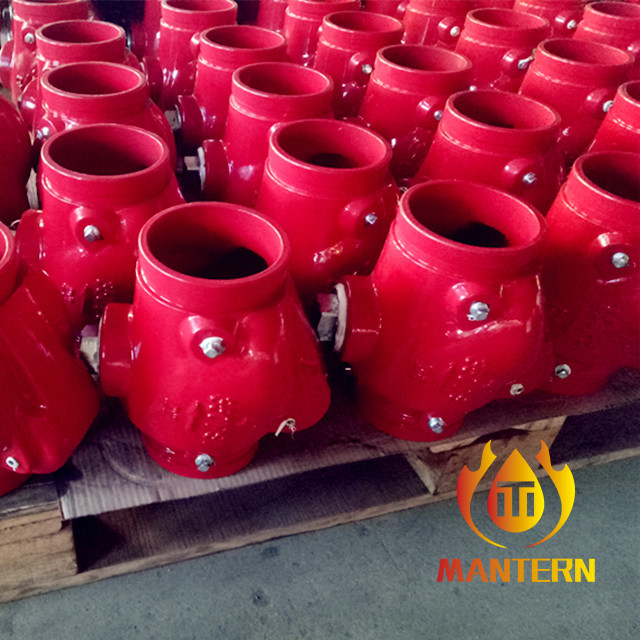 Water Media Fire Fighting Equipment Flanged Grooved End Swing Check Valve