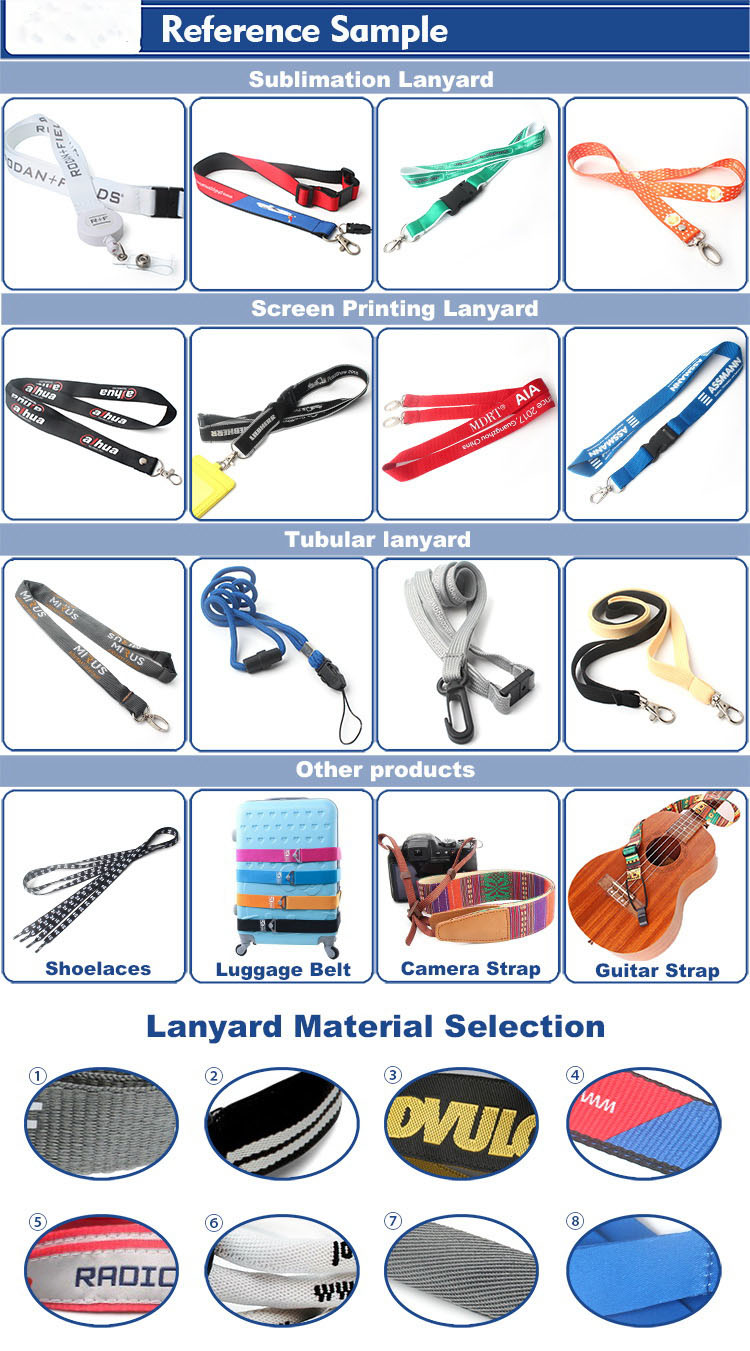 2.0x90cm Sublimation Printing Lanyard For Trade Shows Event