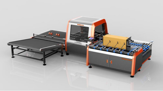 Small Footprint Carton Box Gluing Machine 380V AC 1300mm×1050mm Easy Operate