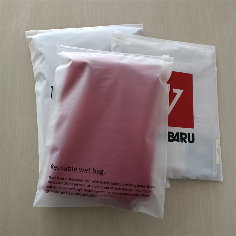 Gravure Printing Zipper Plastic Bag for Garment Packaging Custom Logo and Waterproof