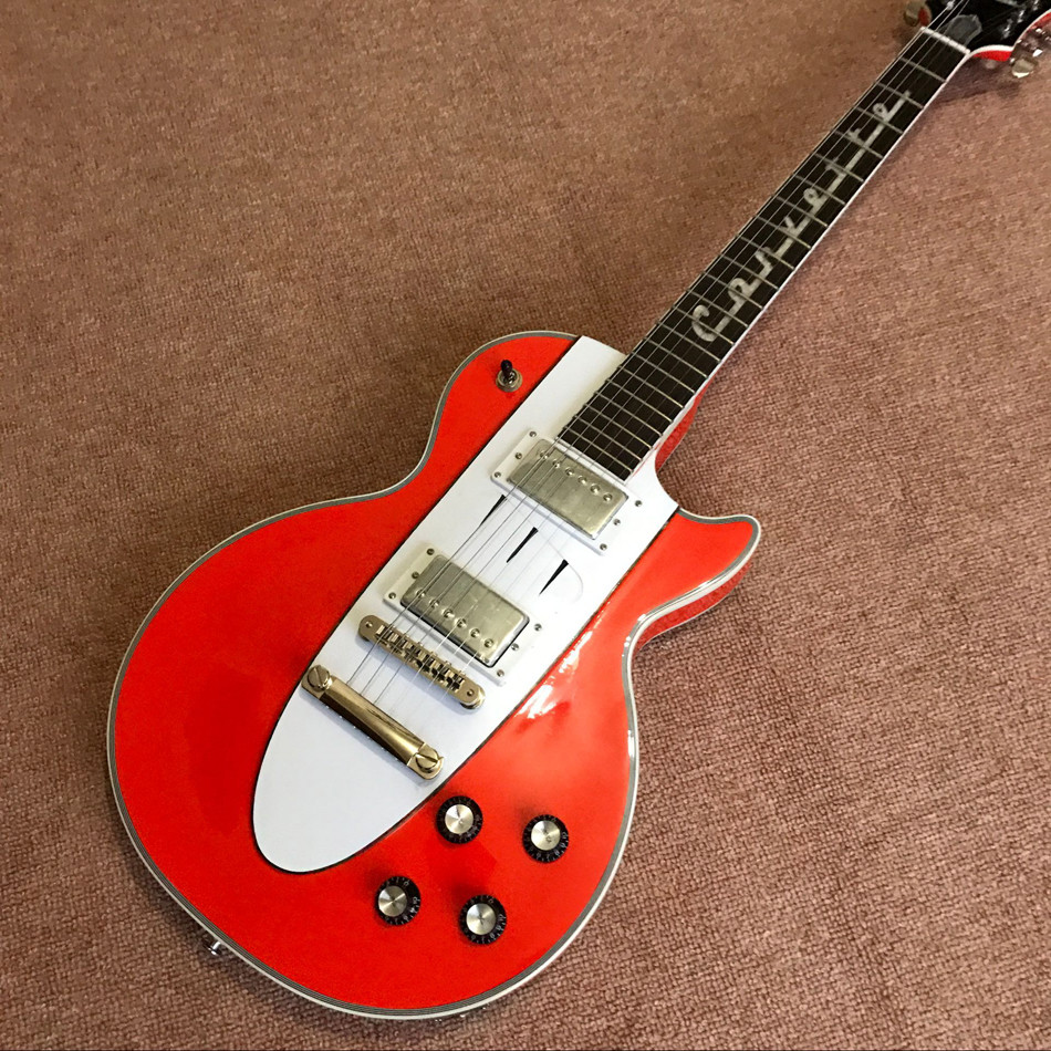 Custom hot selling orange Lp electric guitar guitar musical instruments mahogany body neck