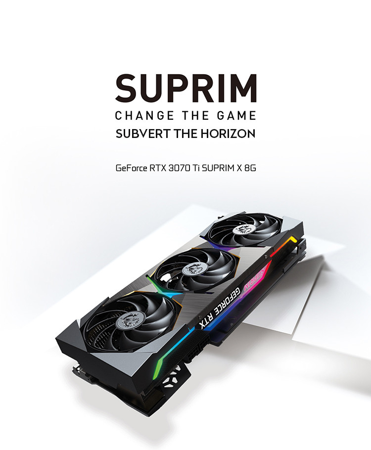 GDDR6X Gaming Graphics Card GeForce RTX 3070 Ti SUPRIM X 8G Overclocking Edition