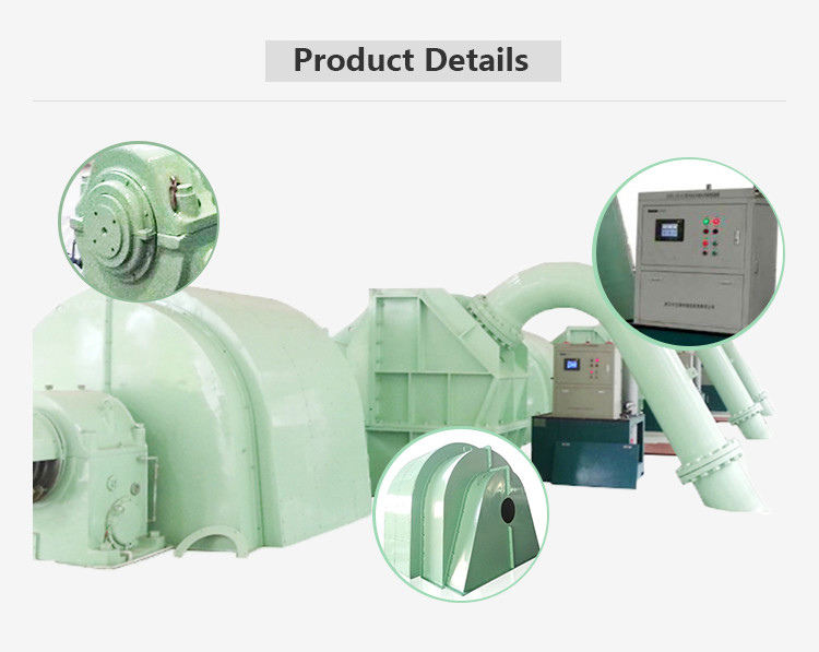 Micro Pelton Hydro Turbine Generator Green Color 90m-600m Warter Head