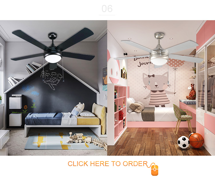 2022 52 Inch Black Appliances Asian Ceiling Fan with Light and Remote from 1stshine