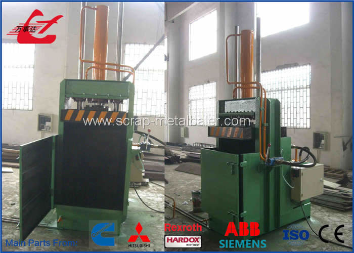 Hydraulic Scrap 210L Steel Drum Crusher 250 KN Push Force One Year Guarantee