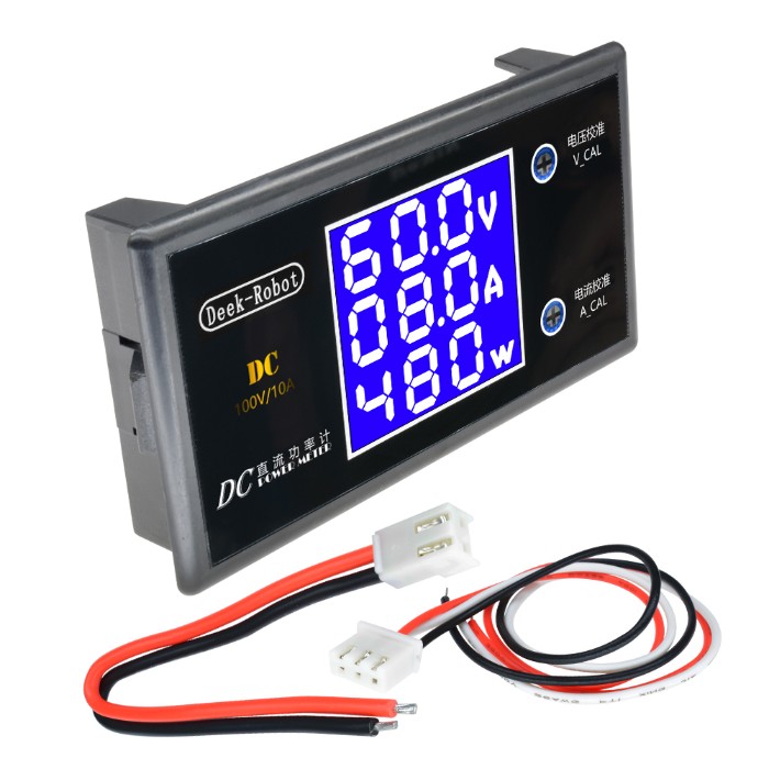 Lcd Digital Panel Meters Voltmeter Ammeter Dc 50v 5a 100v 10a Voltage Current Power Meter