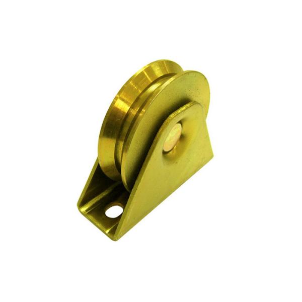 Q235 Y Groove Sliding Gate Wheel Zinc Plated Silver
