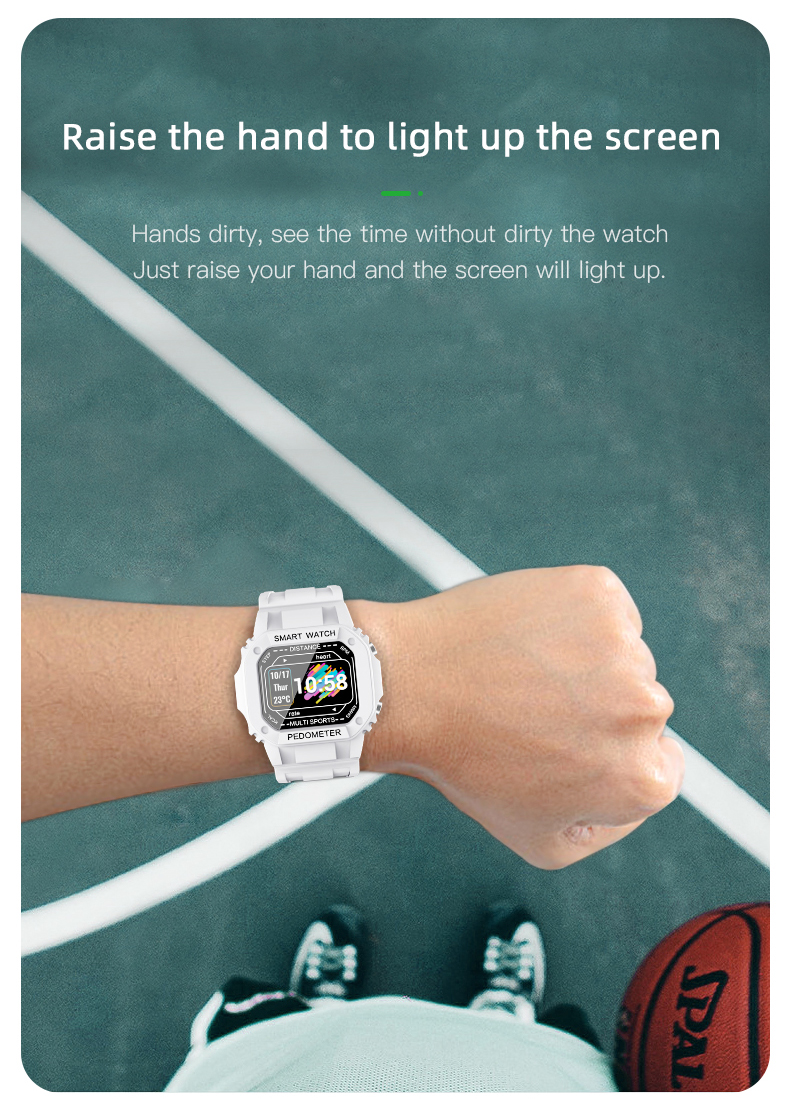 SDK Silicone Strap Smart Watch 0.96TFT Health Monitor Wrist Modify APP Customized Smart Watch