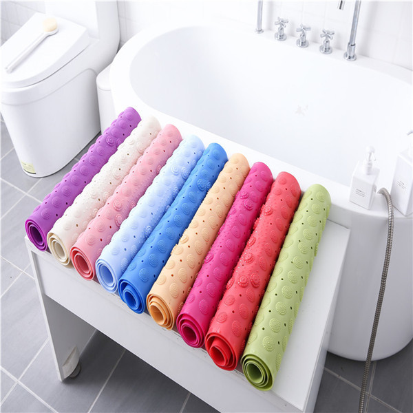 Sustainable 78*35CM Durable Bath Mat Strong Grip Mat