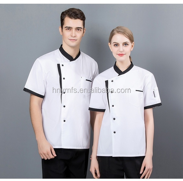 Personalized Customized Kitchen Chef Uniform Tops Anti Pilling Breathable