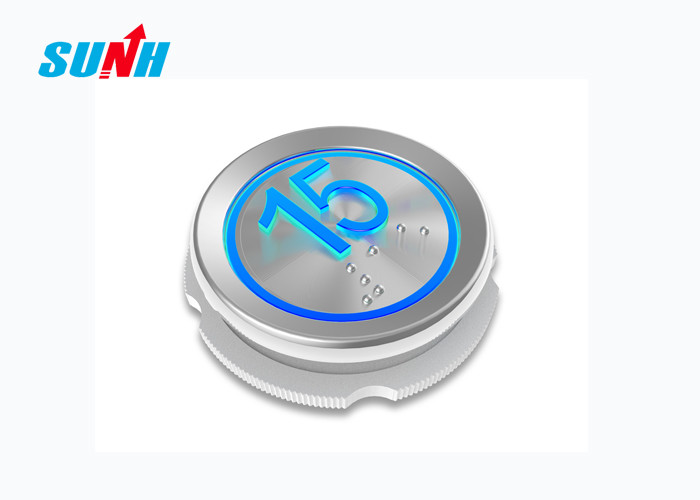 Zinc Alloy + Bright Chromium Plating Push Button For Elevator