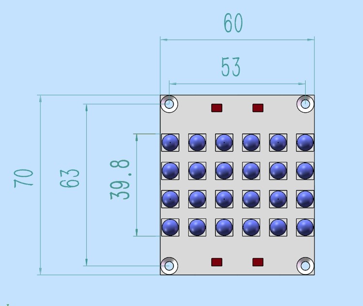 48V 8A Input 25W/cm2 385nm 365NM 6868 UV LED Module