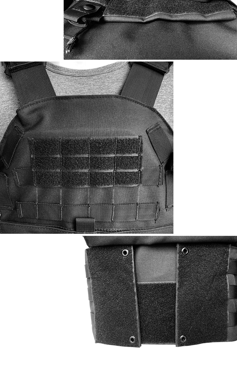 Multi-function Protective Vest With Molle System and Pouches for Body Safety in S-2XL Sizes