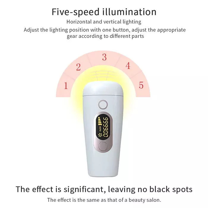 FCC LCD Display 500000 Lamp Life Skin Pearl IPL Handset