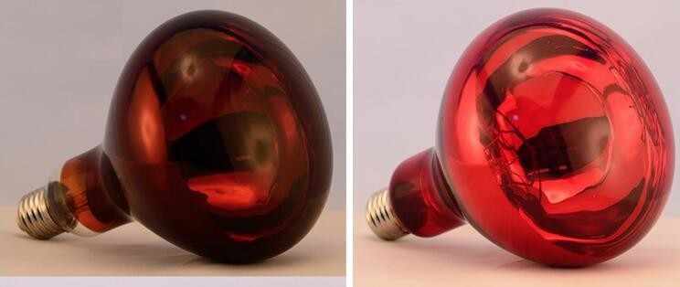 Red infrared lamp 100W 150W 175W 200W 250W 275W animal chicken pig pet therapy infrared heating bulb