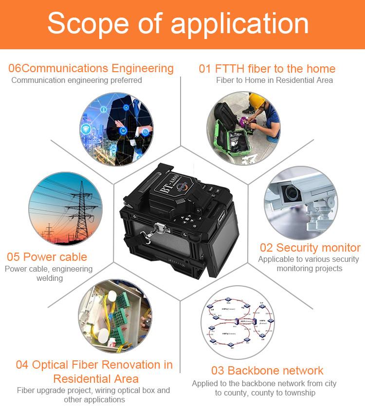 Automatic Core Alignment Splicing Fiber Optic Fusion Machine
