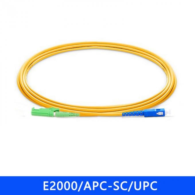 FTTH Singlemode Duplex APC- LC APC E2000 Patch Cord 3.0mm Optical