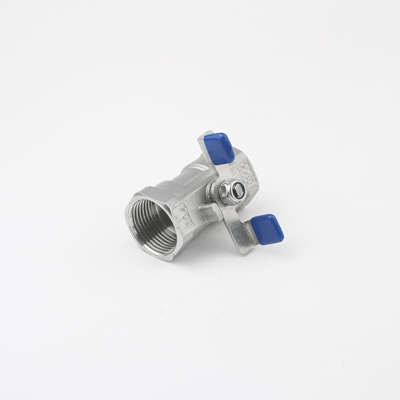 Hot Sales 1PC Stainless Steel Internal Thread Ball Valve with Butterfly Handle