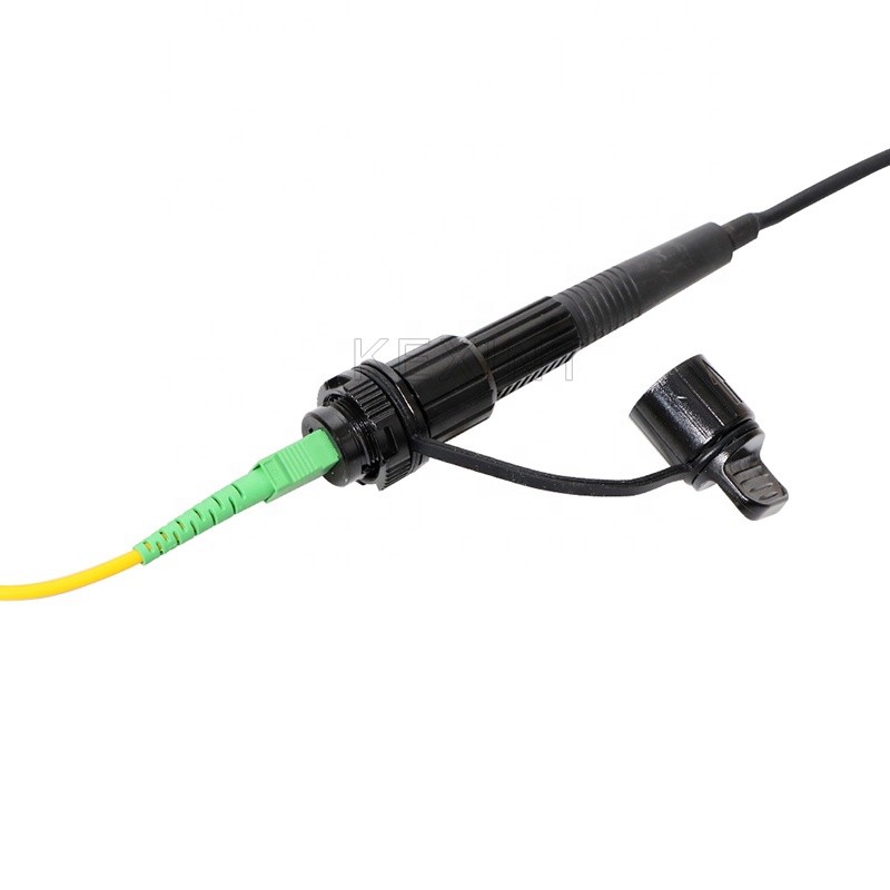 Waterproof SC Fiber Optic Adaptor Mini Type Outdoor IP68 For Splice Enclosure