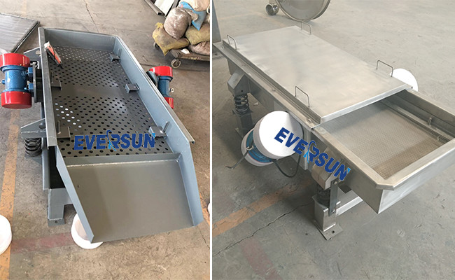 Stainless Steel 20mm Particle Square Linear Vibrating Separator DZSF Series