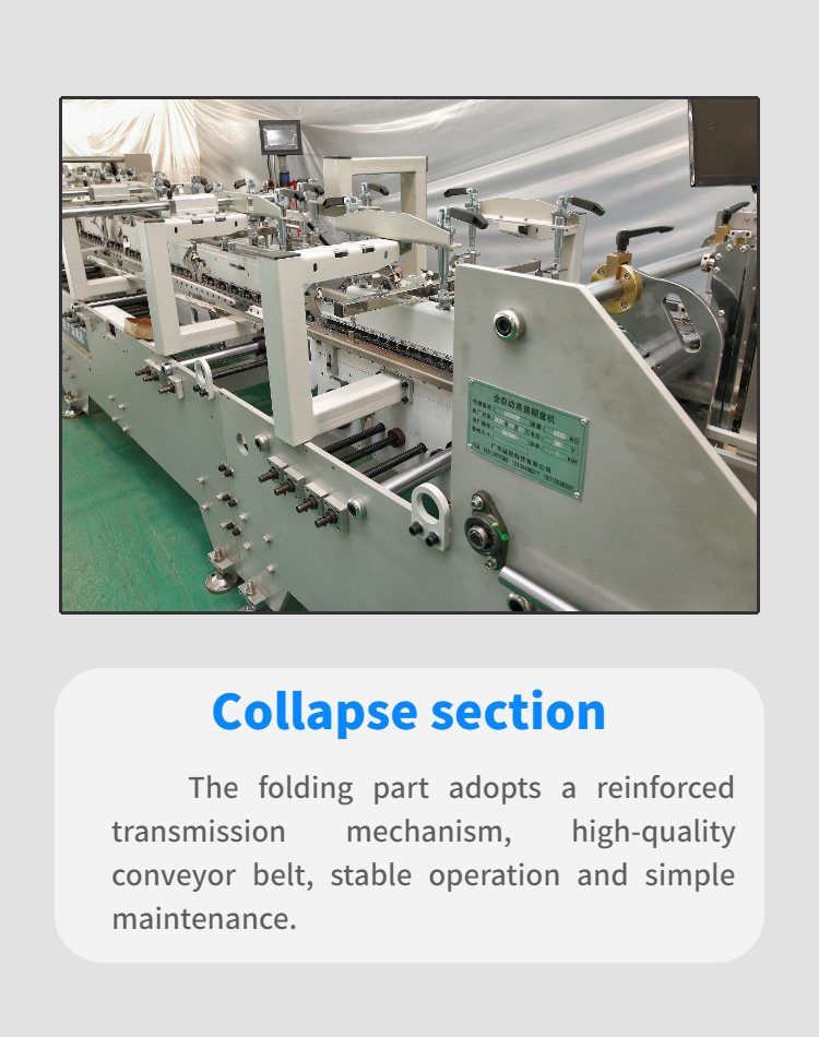 PLC Controlled 3A Carton Folder Pasting Gluing Machine for Automatic Box Production