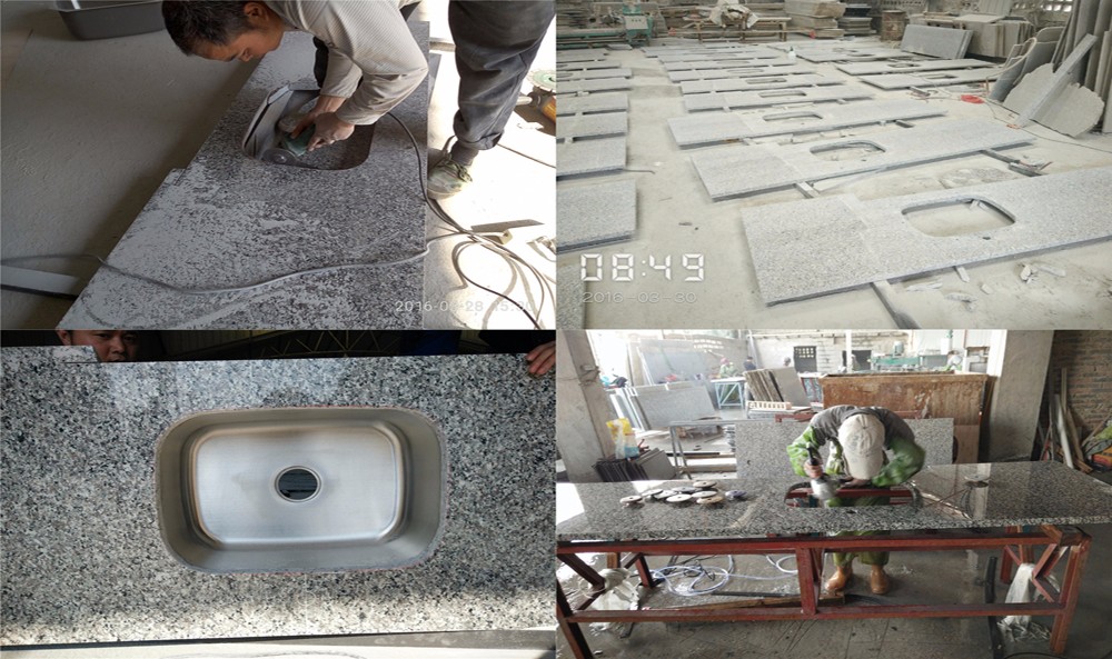 New Design Copy Granite Solid Stone Countertops Natural Color Custom Cut