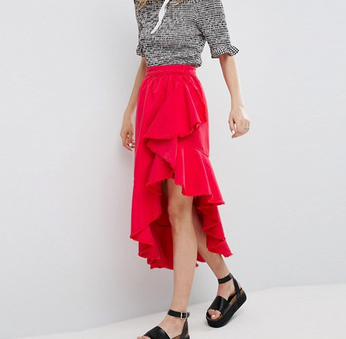Girl Knee Length Mini Skirts