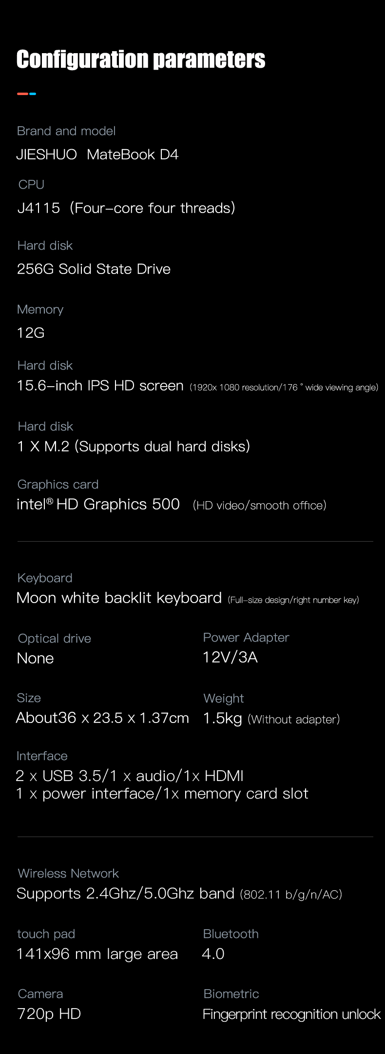 256GSSD Ultra Thin Laptop Computer