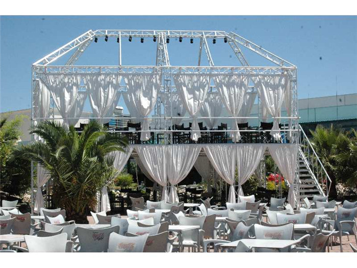 Aluminum Box Truss Oblong / Square / Triangle Beam Spigot Truss For Exhibition