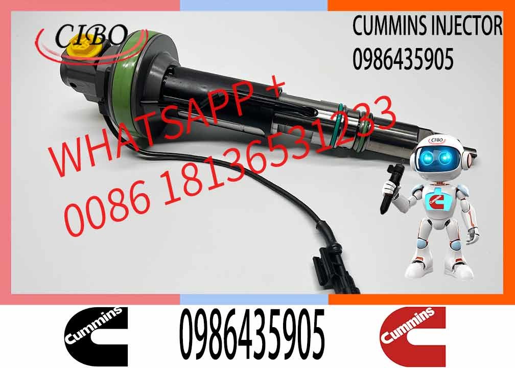 Common Rail Diesel Fuel Injector 0986435905 For Cummins QSK19 QSK38 QSK60