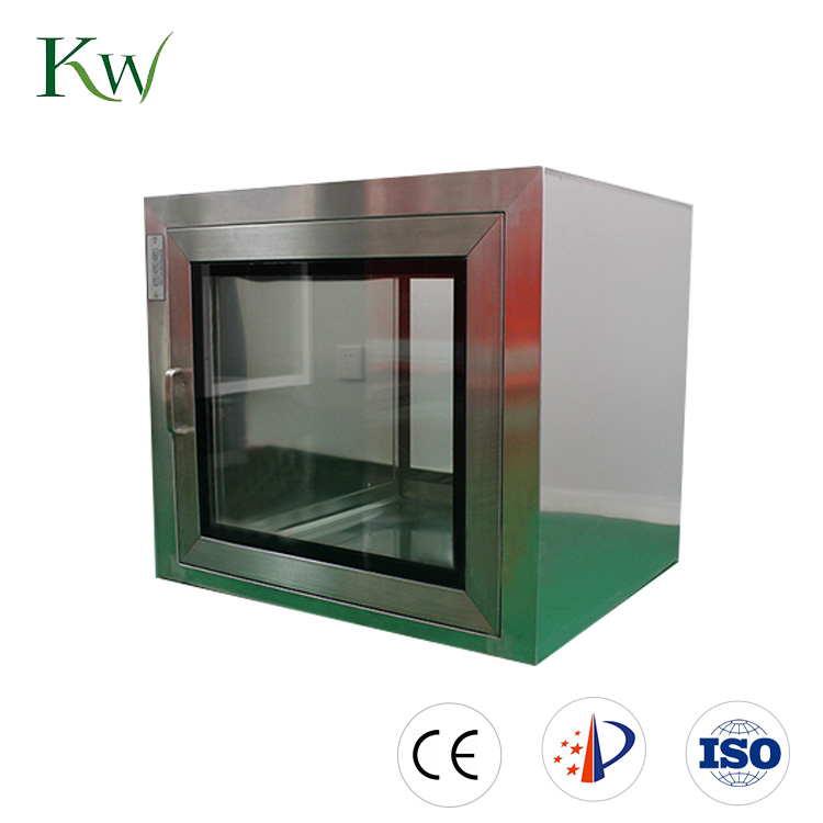 UV Lamp Static Pass Box SS304 SS316 Pass Through Box 80kg Transfer Window