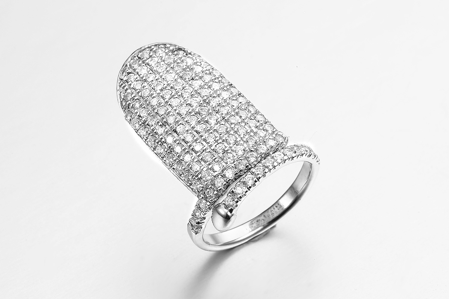 Cluster Sterling Silver CZ Stackable Rings 2.7g Cubic Zirconia Stackable Bands