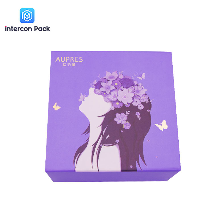 Hardcover Cardboard Paper Gift Boxes CMYK Folding Box With Magnetic Closure