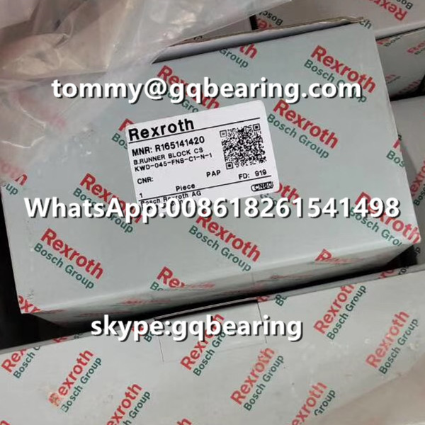 Rexroth R165132222 Steel Material Flange Type Standard Length Standard Height Runner Block