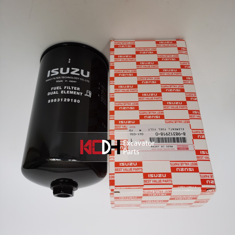 Excavator Fuel Filter 8983129180 ISUZU 8-98312918-0 SANY 60282117 hitachi YA00033486