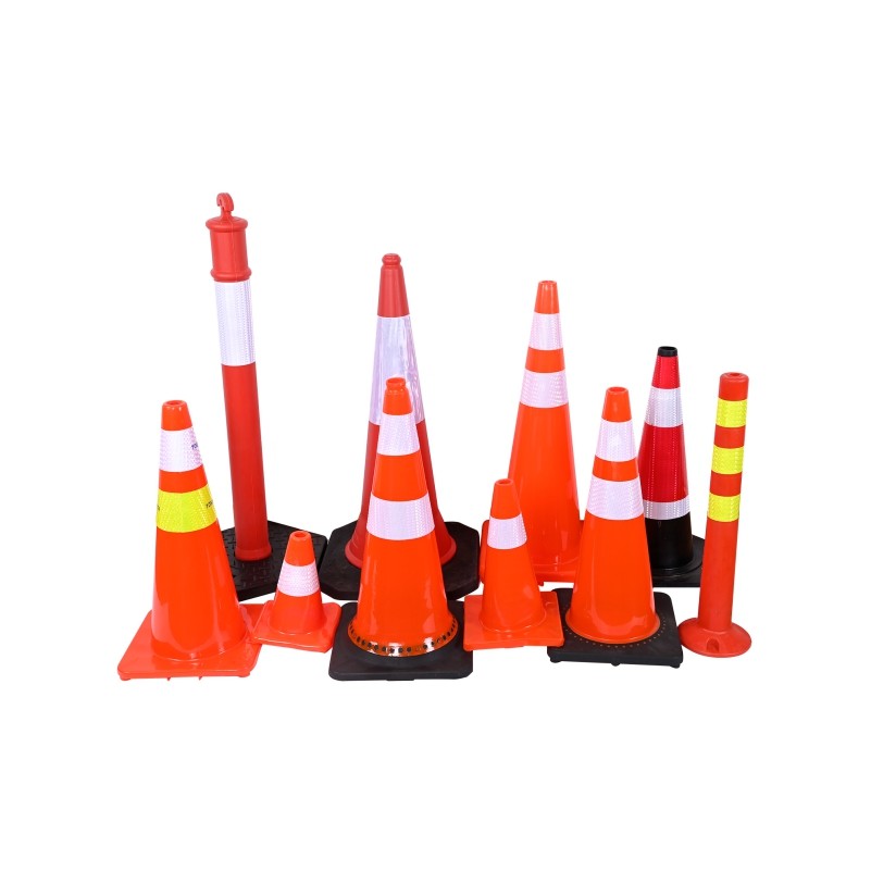UV Protection Visible Traffic Cone With Lamp 2kg Weight EVA Traffic Cone