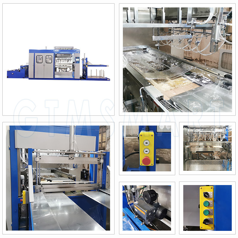 3KW PLC HIPS Thermoplastic Vacuum Forming Machine