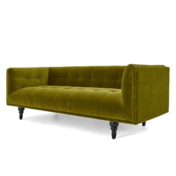 Fabric Cover Home Sofa Set Modular Sofa 3 Seats 4 Seats Ottoman
