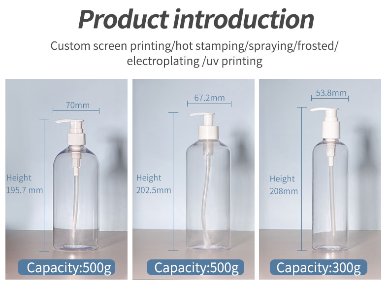 PET Hand Soap Dispenser Bottle Square Foam Dispenser Bottle 500ml For Lotion Shampoo