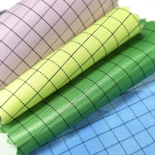 Dust Proof Polyester Conductive Filament ESD Fabric For Cleanroom Clothing