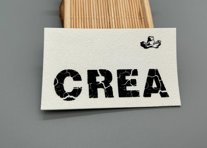 Good Washable White Microfiber Screen Printed Patches With Matte Silicone Logo